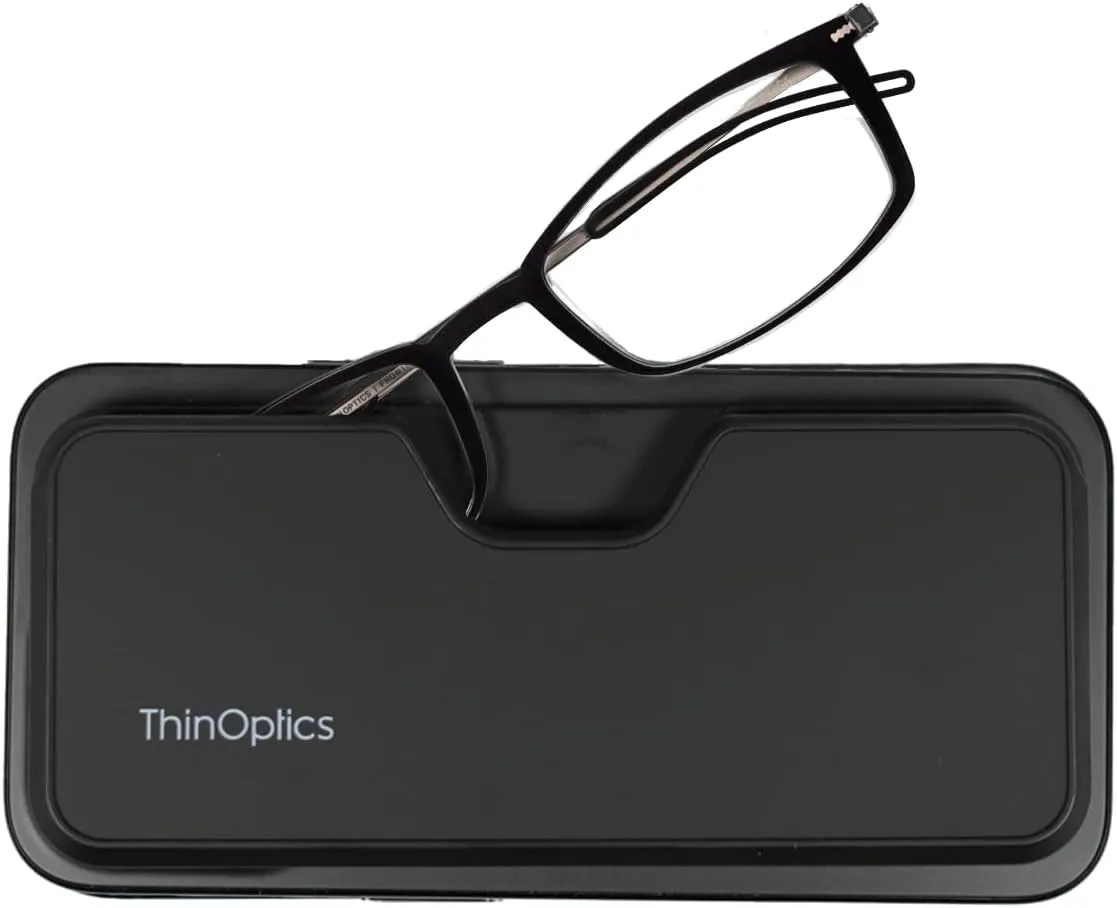 Always With You ThinOptics Reading Glasses - Ultra Thin and Lightweight Readers with Case - MagSafe Compatible