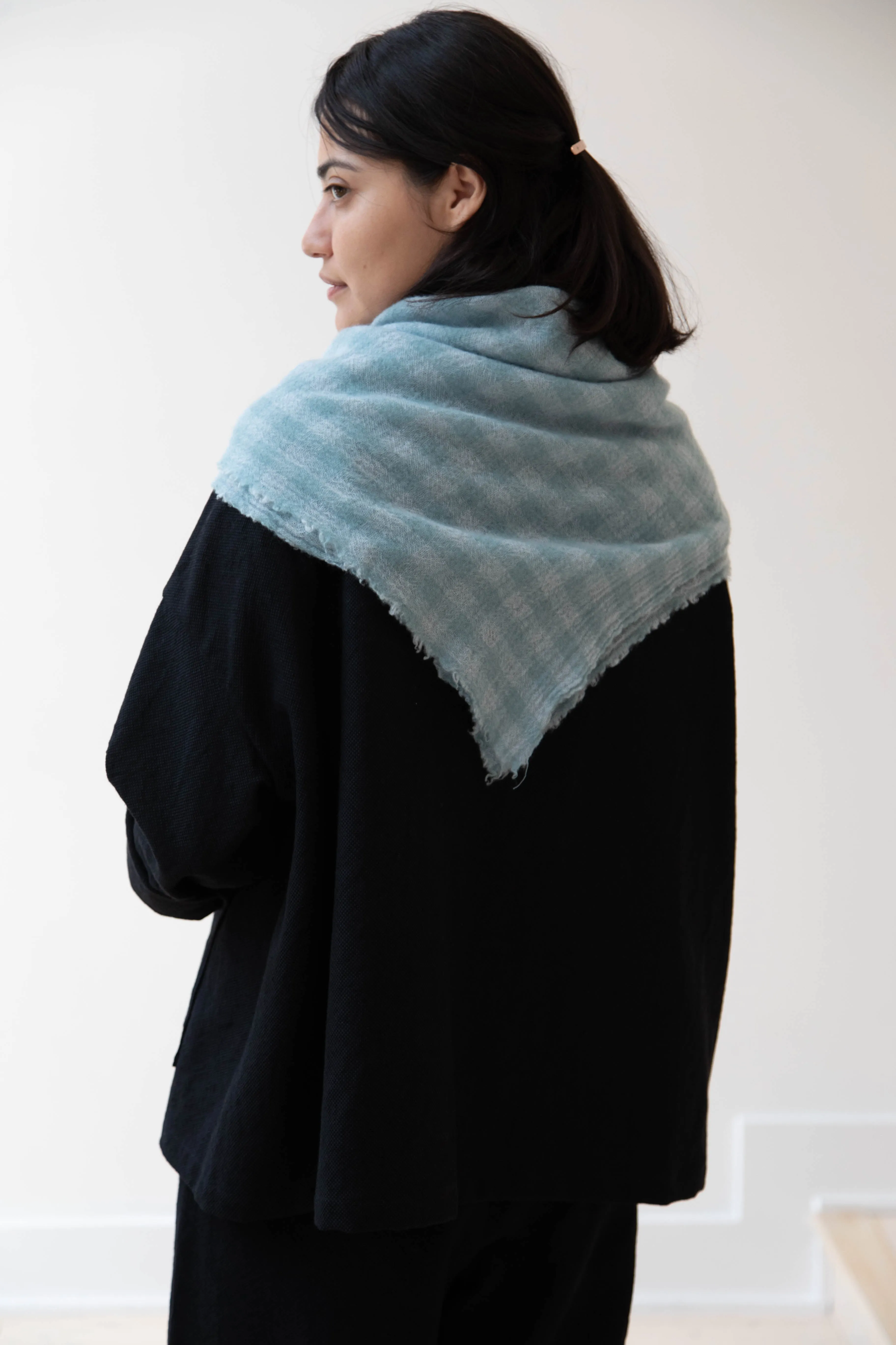 Apuntob | Medium Cashmere Scarf in Sea