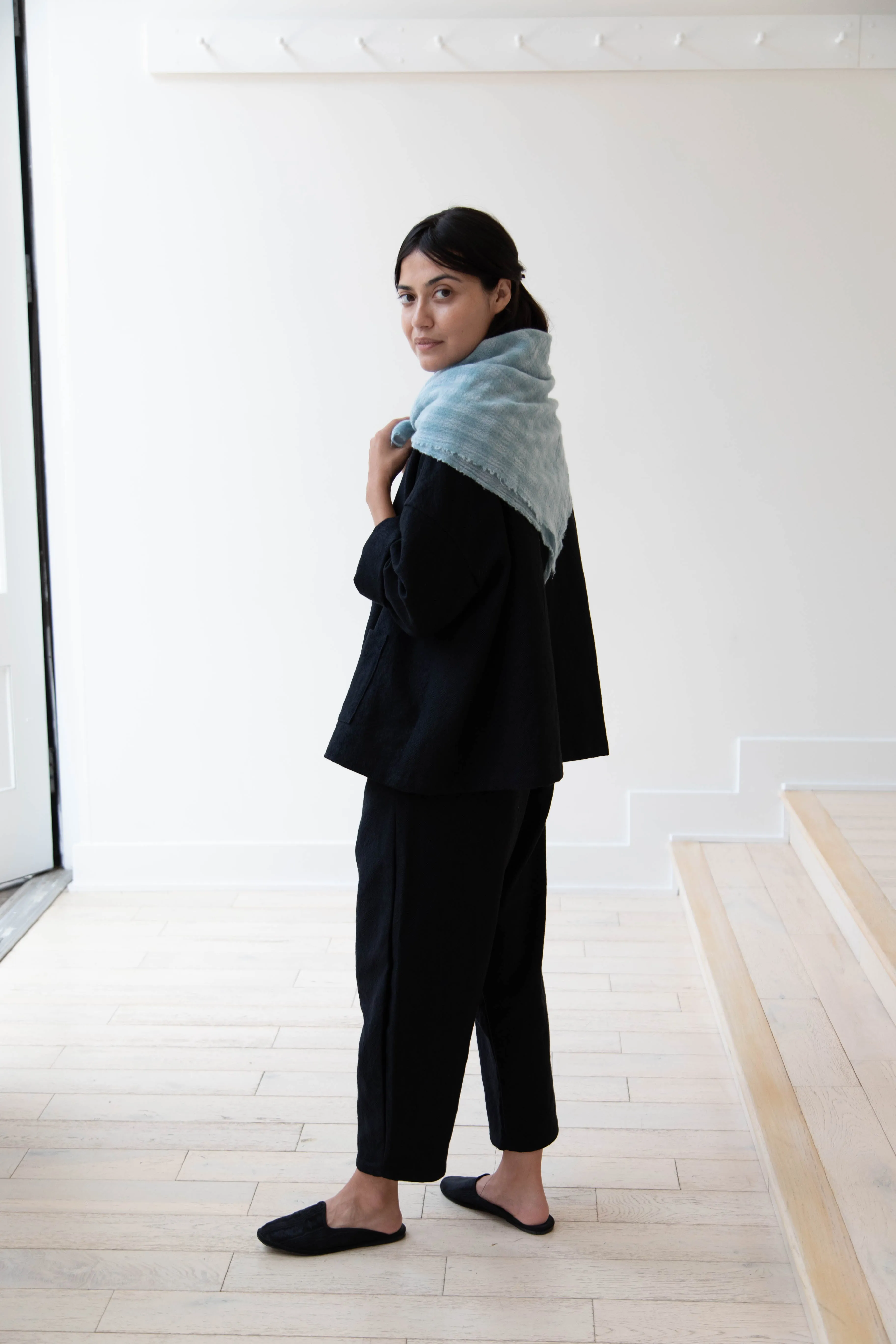 Apuntob | Medium Cashmere Scarf in Sea