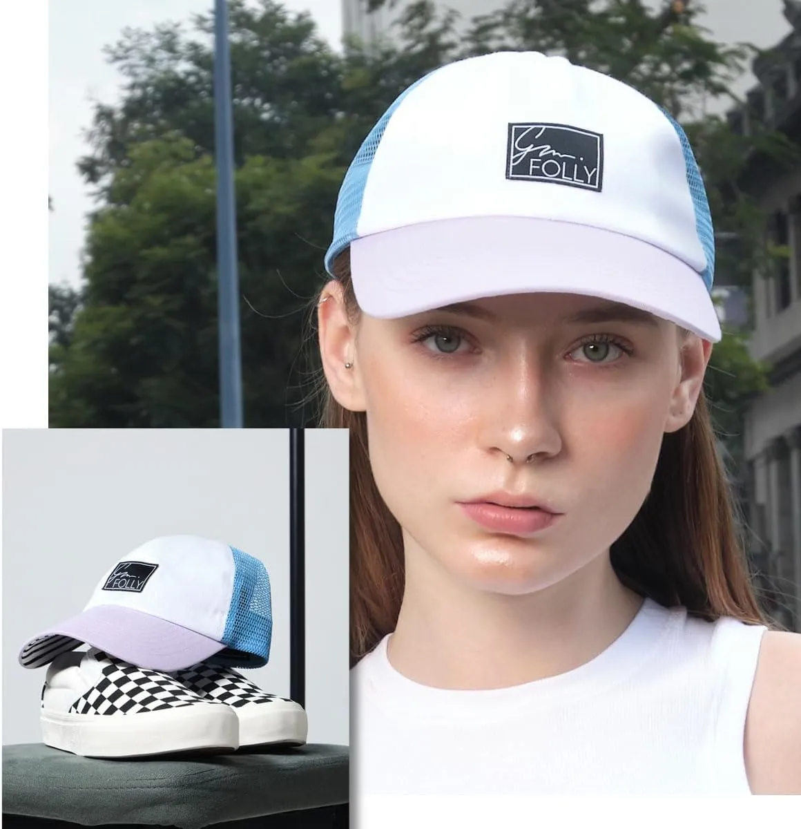 Baseball Cap for Women in Cute Dad Hat Design with Mesh to Stay Cool at The Beach in Summer