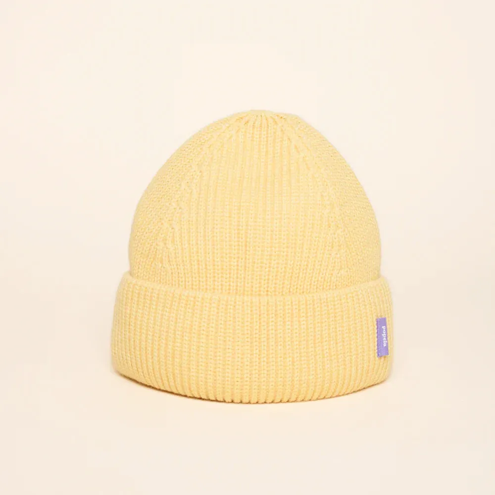 Beanies made of Merino Wool - Yellow