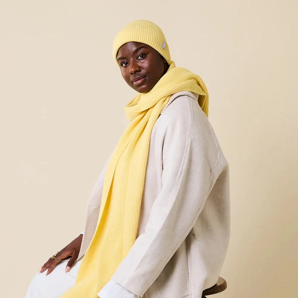 Beanies made of Merino Wool - Yellow