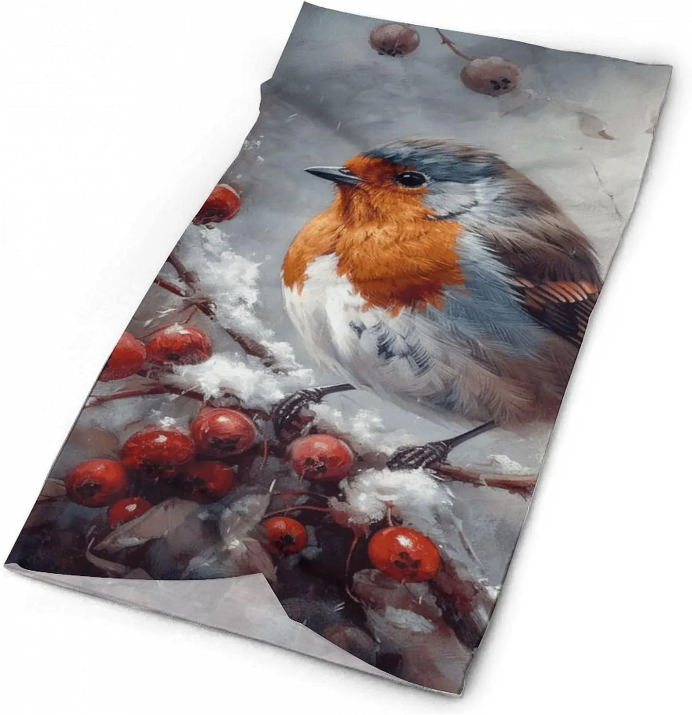 Bird on Branch Face Mask for Cold Weather Neck Gaiter Scarf Windproof Bandana for Men Women Elastic Balaclava Headbands for Motorcycle Cycling Riding Skiing Party