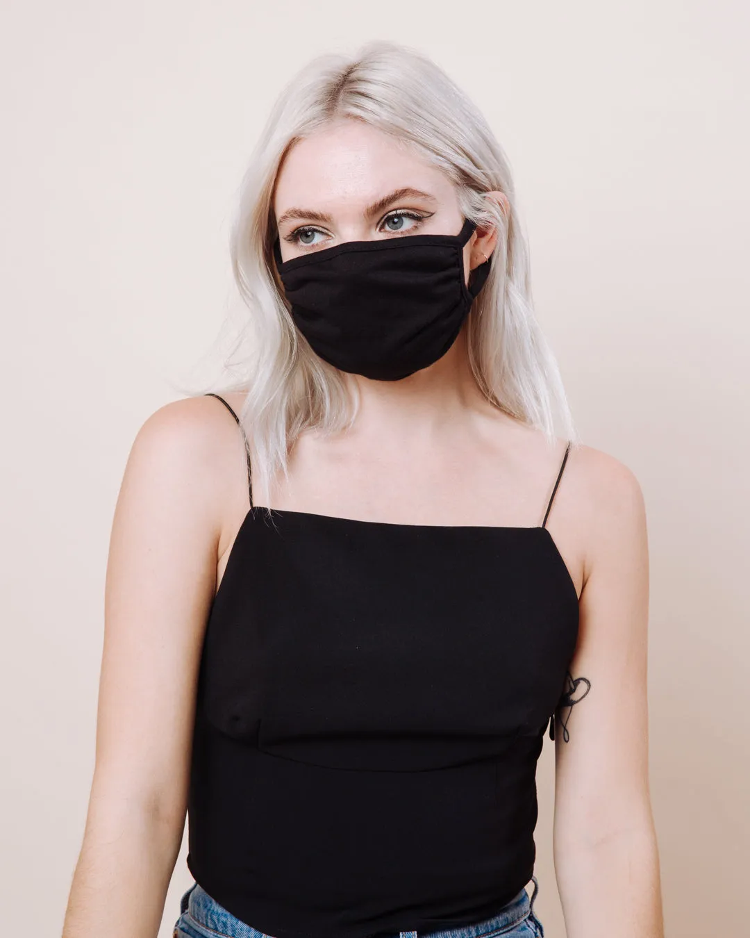Black Face Masks: Two Pack