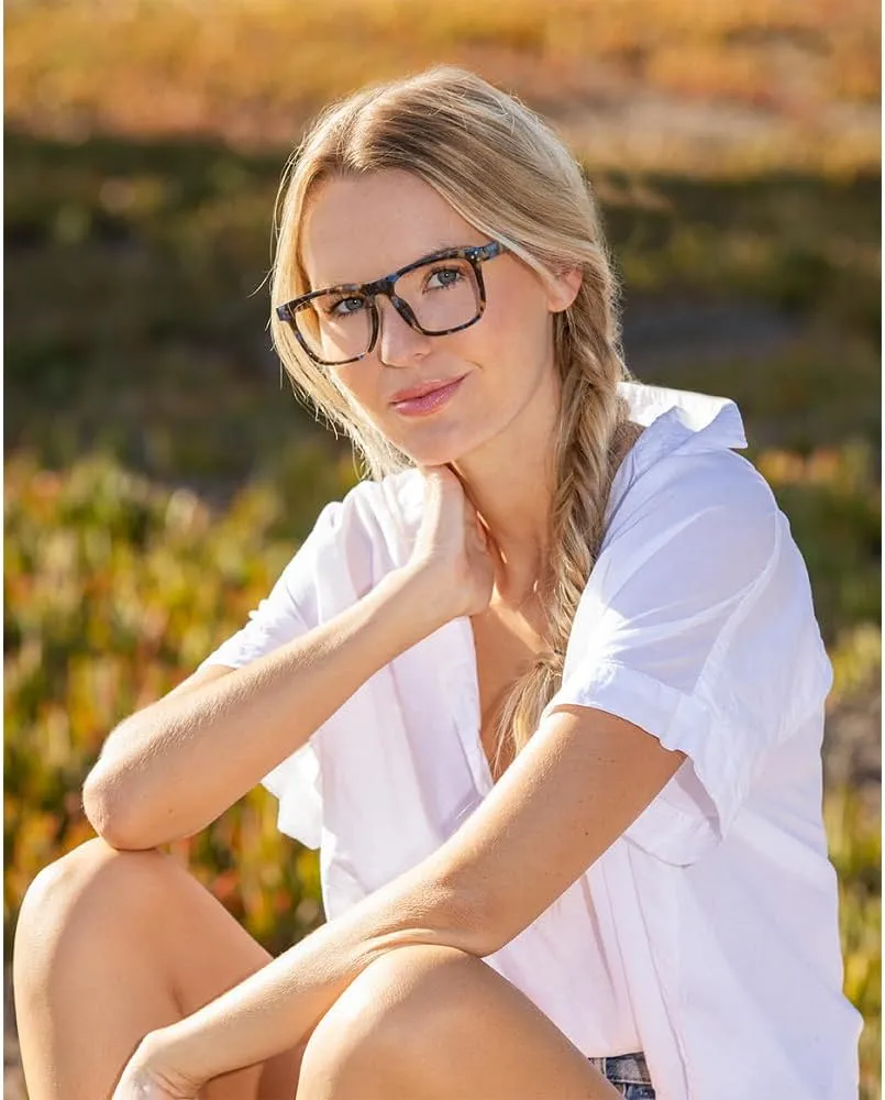 Blue Planet Blue Light Glasses for Men and Women - Bluelight Blockers for Men and Women, Square Frame Computer Gaming Glasses