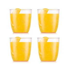 Bodum Kvadrant Drink Glass 350 Ml 4 Pcs., Strawberry