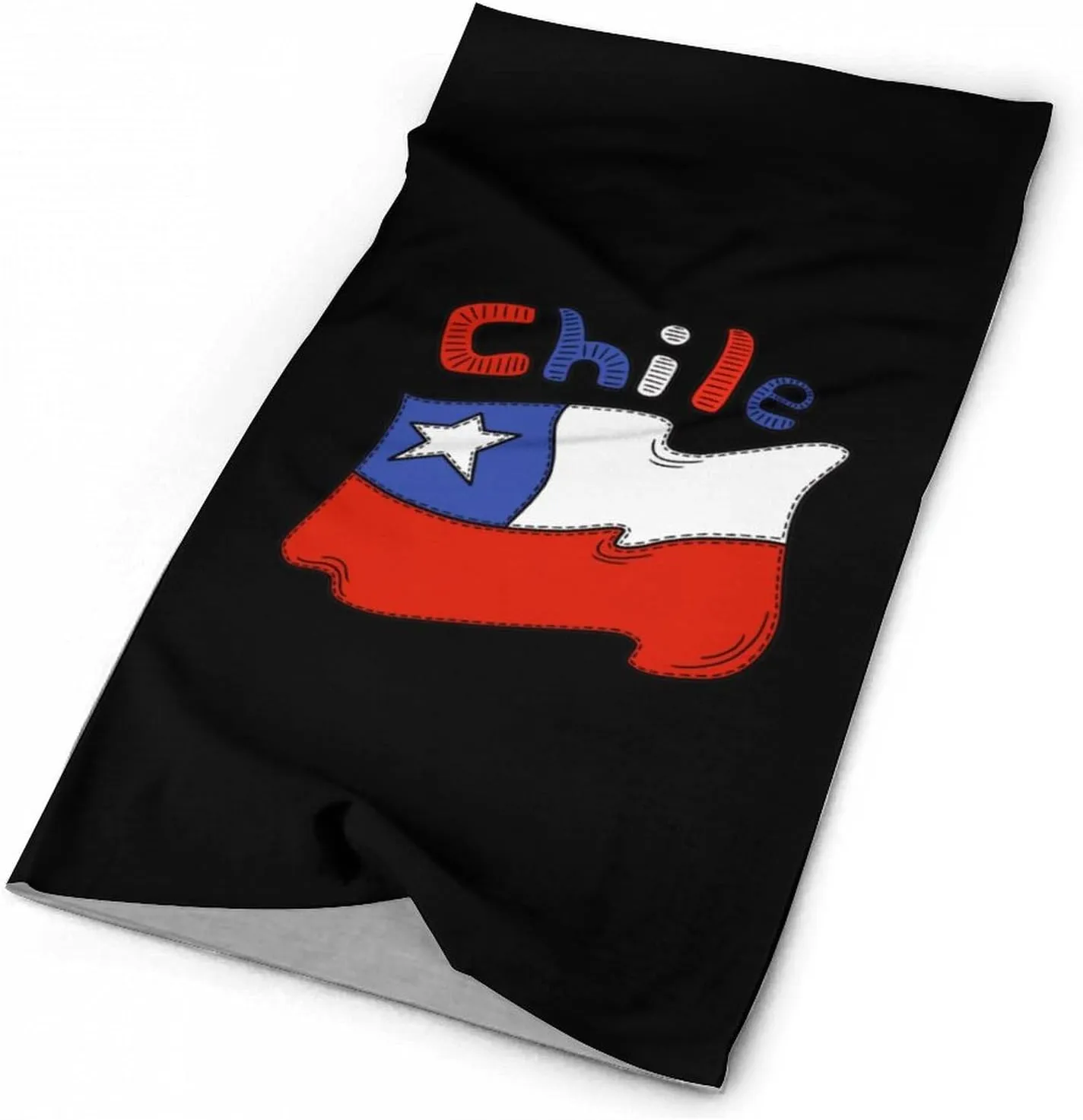 Chilean Flag Chile Bandanas for Men Turban Seamless Neck Gaiter Windproof Face Mask Cover Cold Weather Scarf