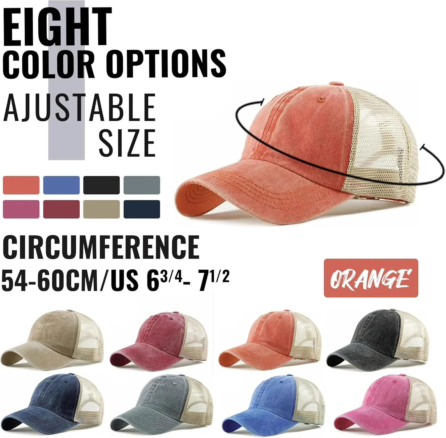 CLAPE Mesh Baseball Cap Summer Breathable Trucker Mesh Hat Golf Dad Hats Quick Dry Cool Hats Outdoor Sports Running Cap