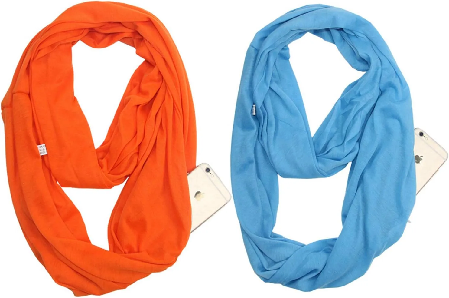 Clever Travel Companion Infinity Travel Scarf with Secret Hidden Pocket, Circle Loop Scarf for Fall Winter Travel Scarves