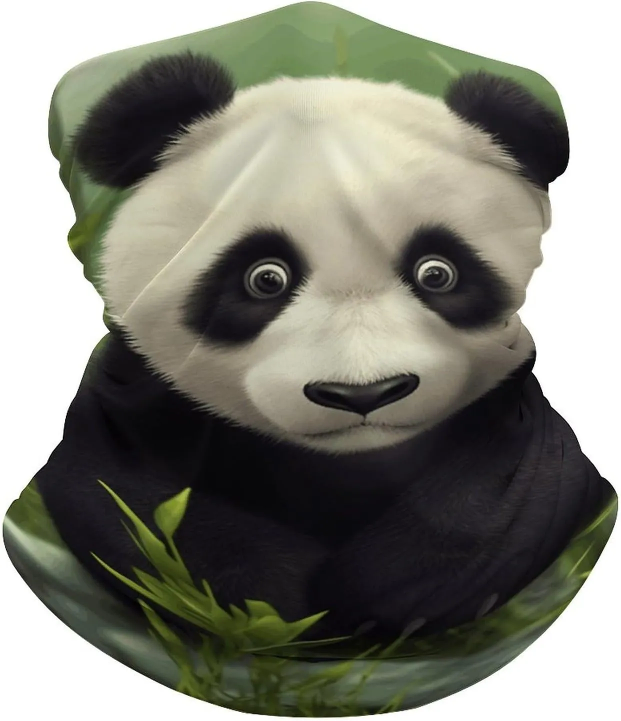 Cute Panda Neck Gaiter UV Sun Protection Balaclava Breathable Ski Face Mask for Men Women Versatile Cover Scarf Bandana Head Wrap