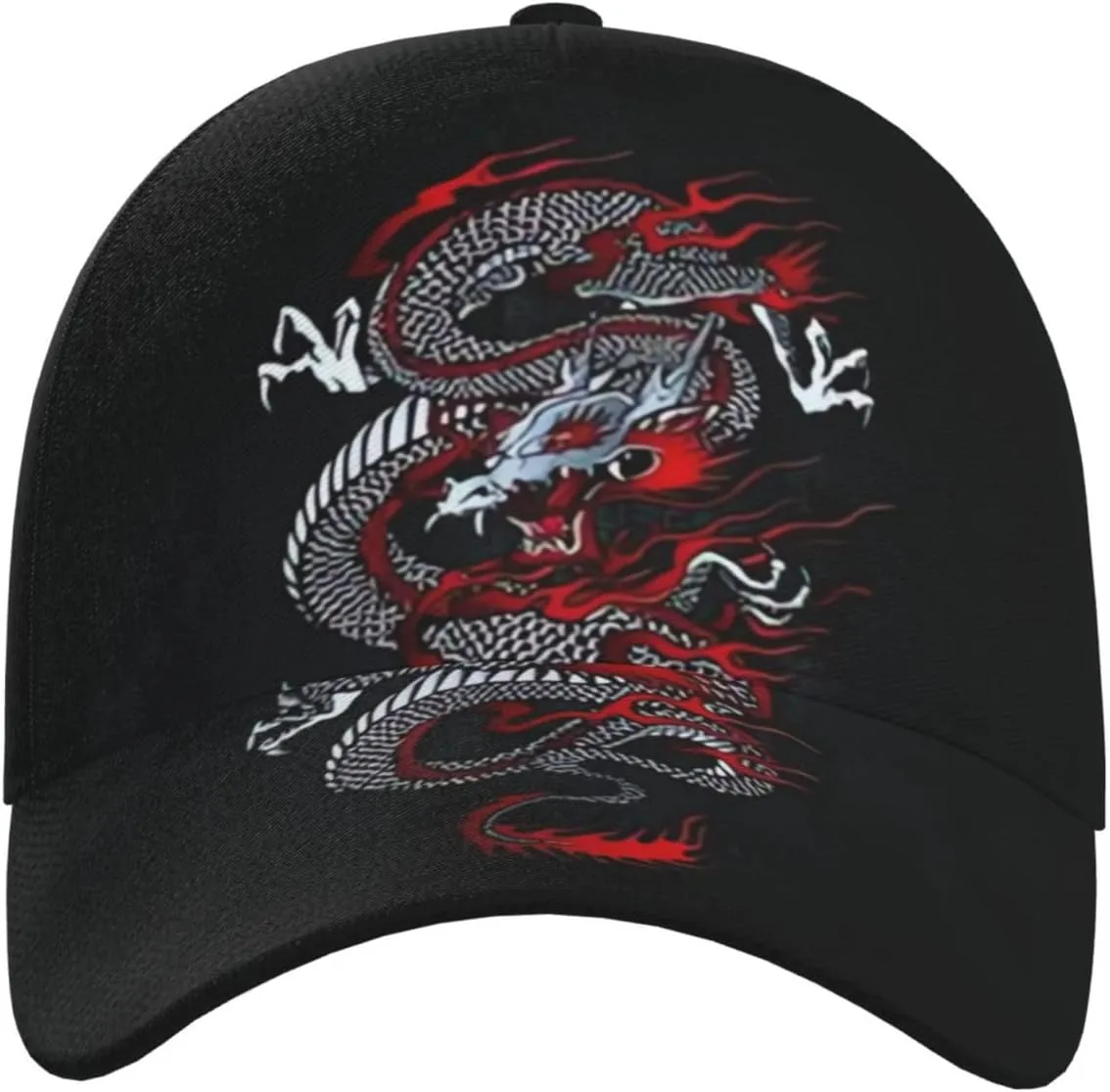 Dragon Hats Women Men Men Cool Dragon Baseball Cap Mesh Ball Cap Trucker Hat Adjustable Snapback Hat