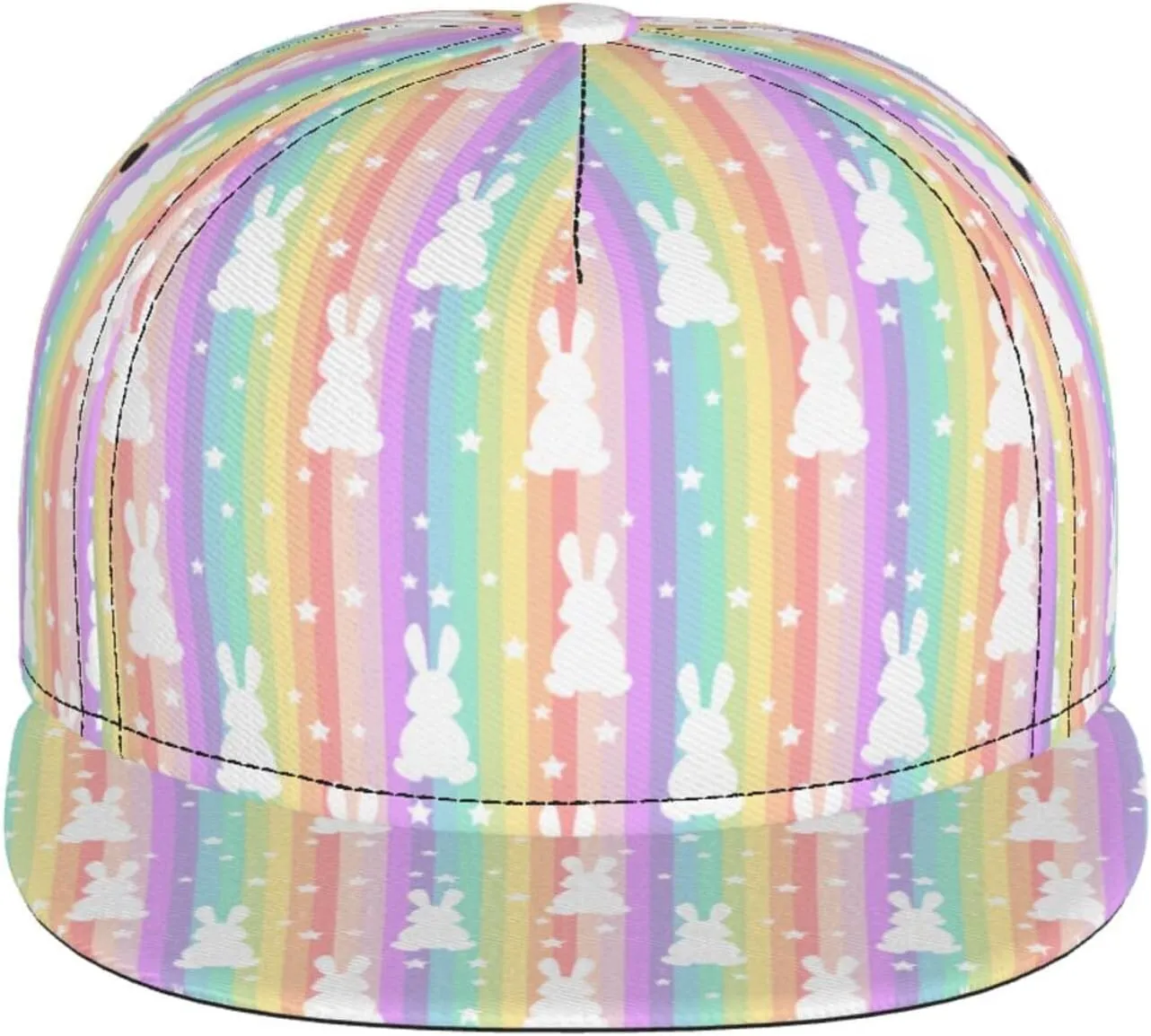 Easter Snapback Hat for Men Women, Easter Baseball Caps Adjustable Flat Brim Hip Hop Sun Hats Unisex
