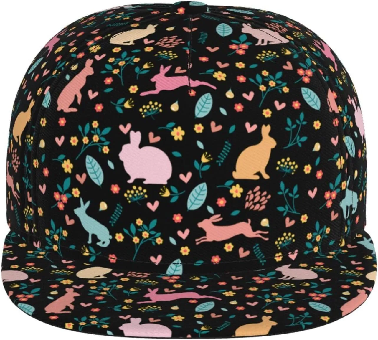 Easter Snapback Hat for Men Women, Easter Baseball Caps Adjustable Flat Brim Hip Hop Sun Hats Unisex