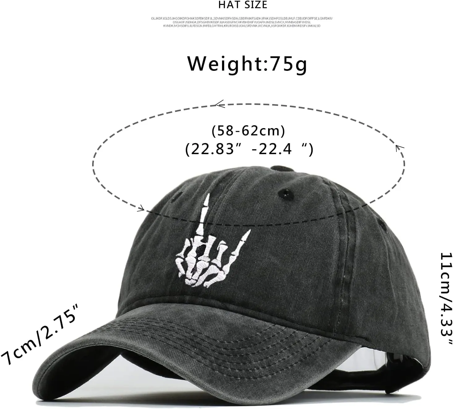 Embroidery Mountain Athletic Baseball Caps for Men Women, Adjustable Trucker Hat Cotton Girl Youth Unisex Adult