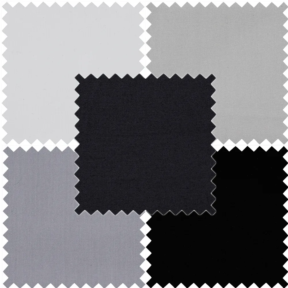 Fat Quarter Cotton Bundle - Monochrome (54cm x 45cm)