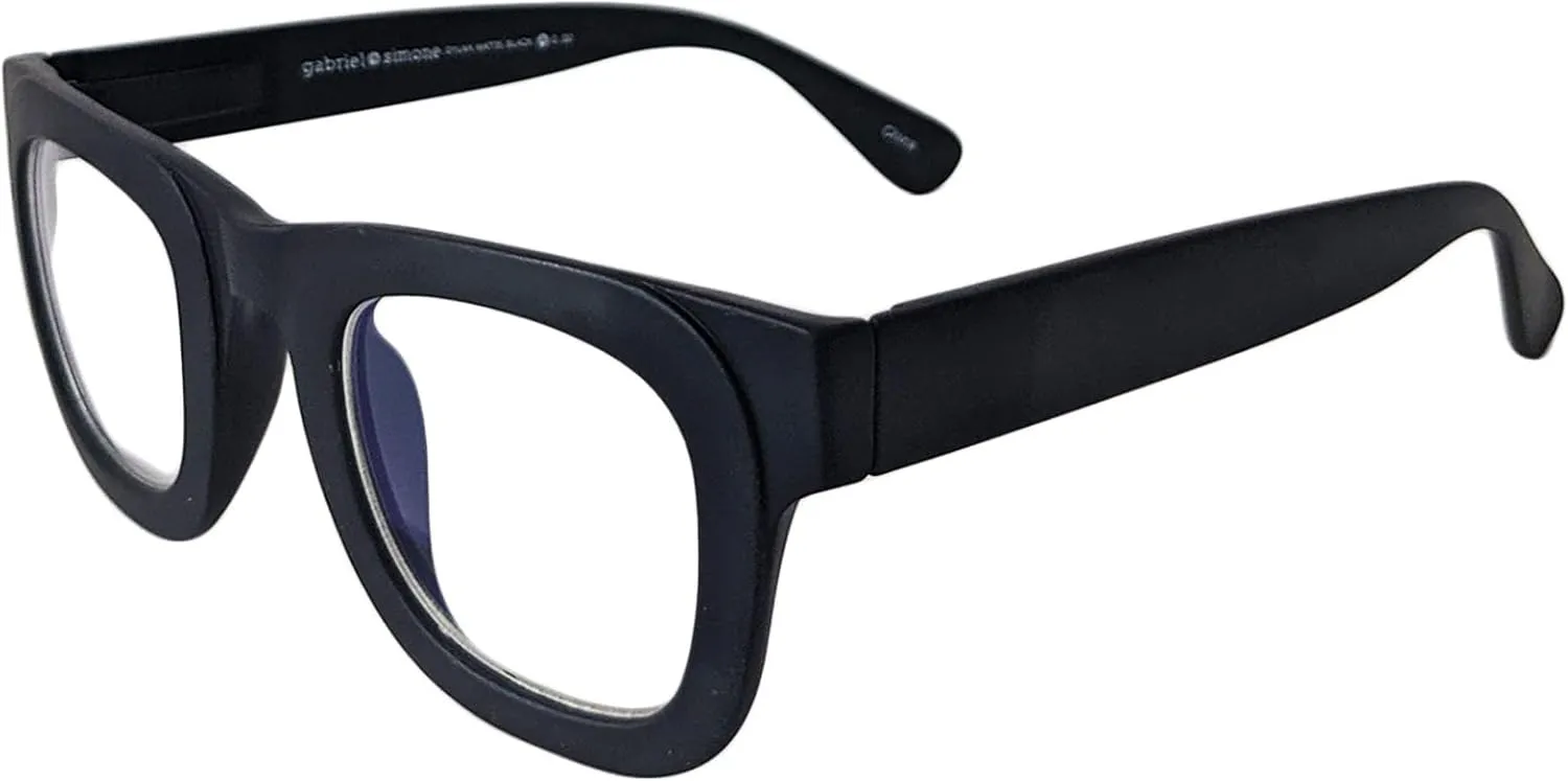 Gabriel   Simone Dylan Reading Glasses for Men and Women - Blue Light Blocking, Ultra-Thin Scratch-Resistant Lenses Case