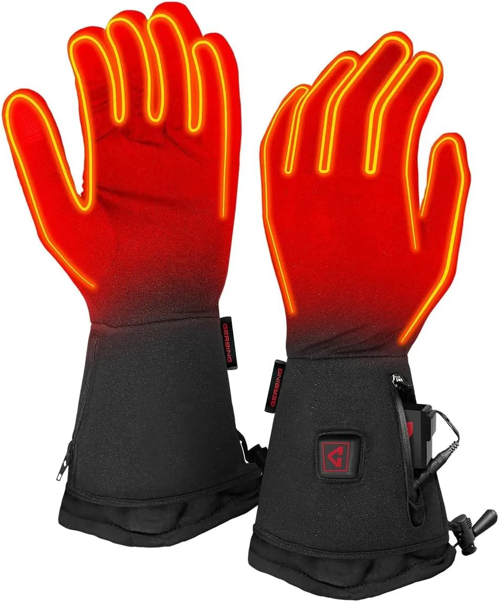 Gerbing Men’s 7V Heated Glove Liners – Battery Heated Gloves for Winter Season – Up to 5 Hours of Battery Backup