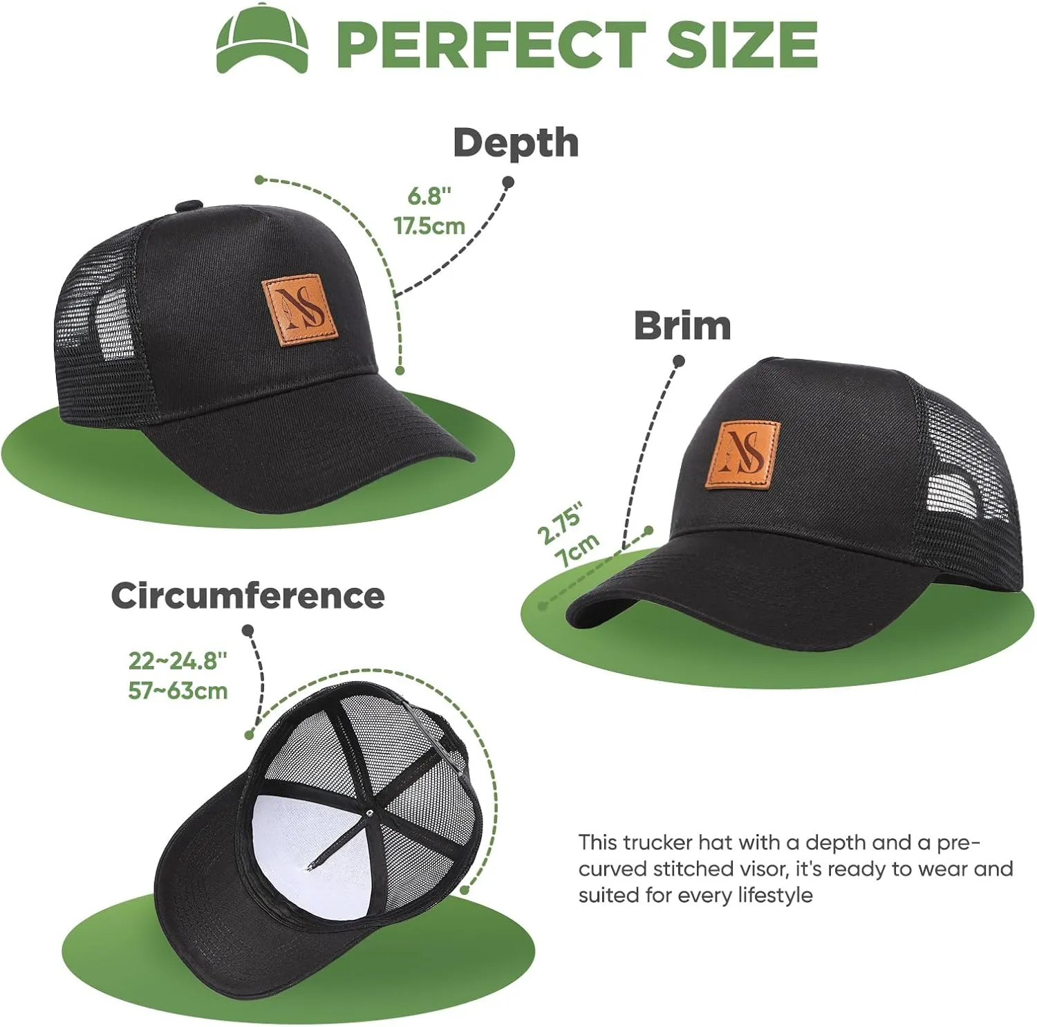 Hemp Snapback Hats for Men & Women, Natural UV Protection, Womens Trucker Hats, Twill Fabric, Mens Baseball Hats