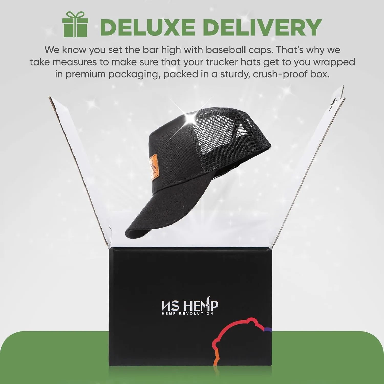 Hemp Snapback Hats for Men & Women, Natural UV Protection, Womens Trucker Hats, Twill Fabric, Mens Baseball Hats