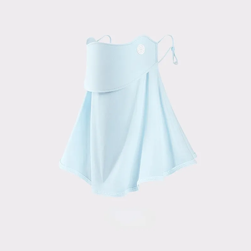 Ice Silk Sun Mask Open Breathable Hem Summer Ice Silk for Outdoor Cycling