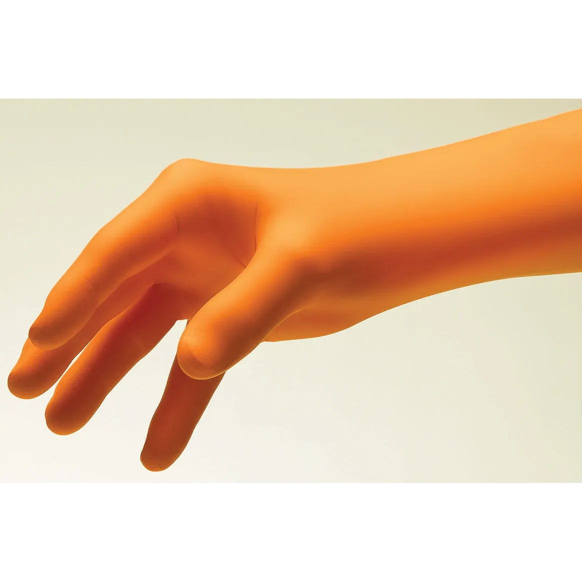 Innovative Healthcare NitriDerm Ultra Orange Nitrile Exam Gloves, Non Sterile, Powder Free, Latex Free, Series 199