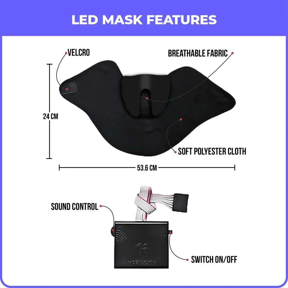 Joker LED Sound Reactive Mask