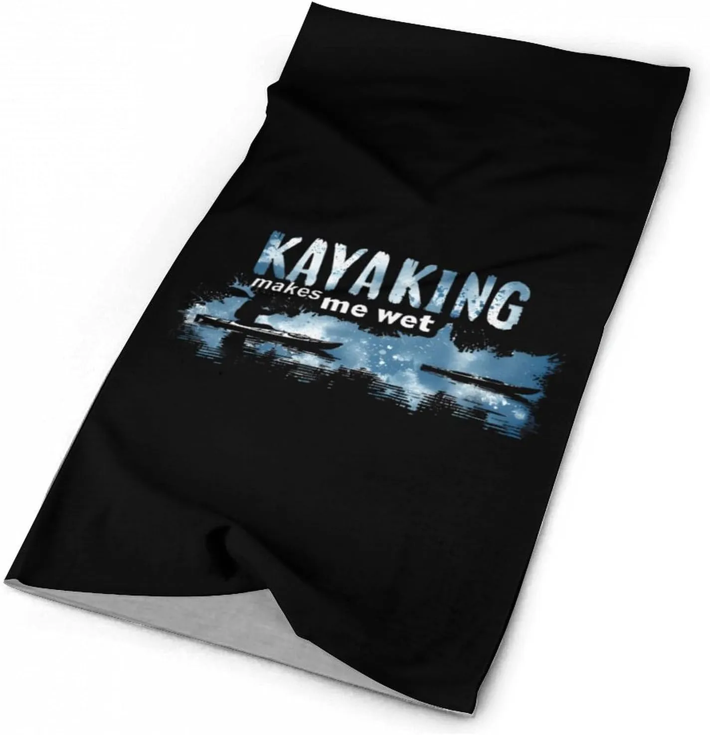 Kayaking Makes Me Wet Bandanas for Men Turban Seamless Neck Gaiter Windproof Face Mask Cover Cold Weather Scarf