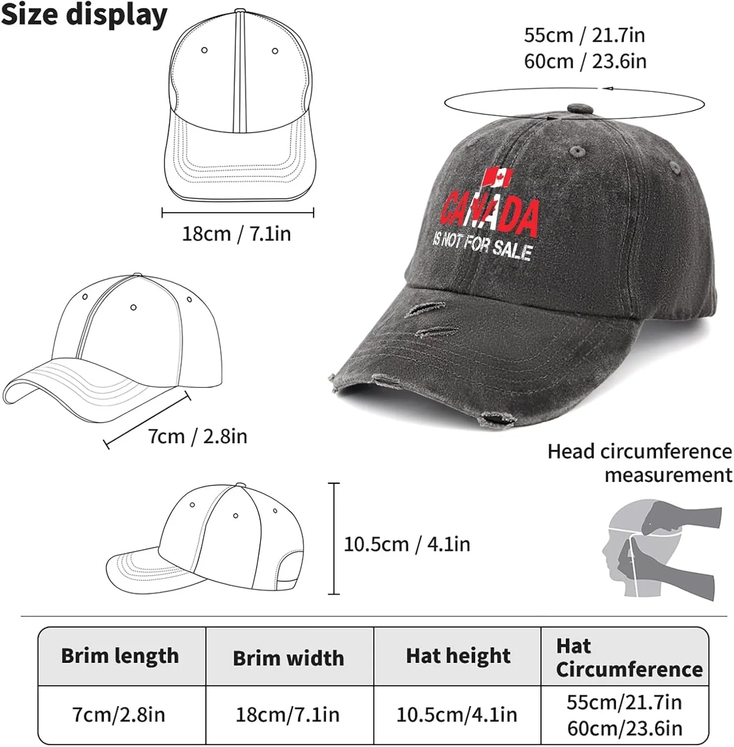 Made in USA Elbows Up Ests 1867 Hats for Mens Cool Washed Distressed Baseball Caps Next Day Delivery