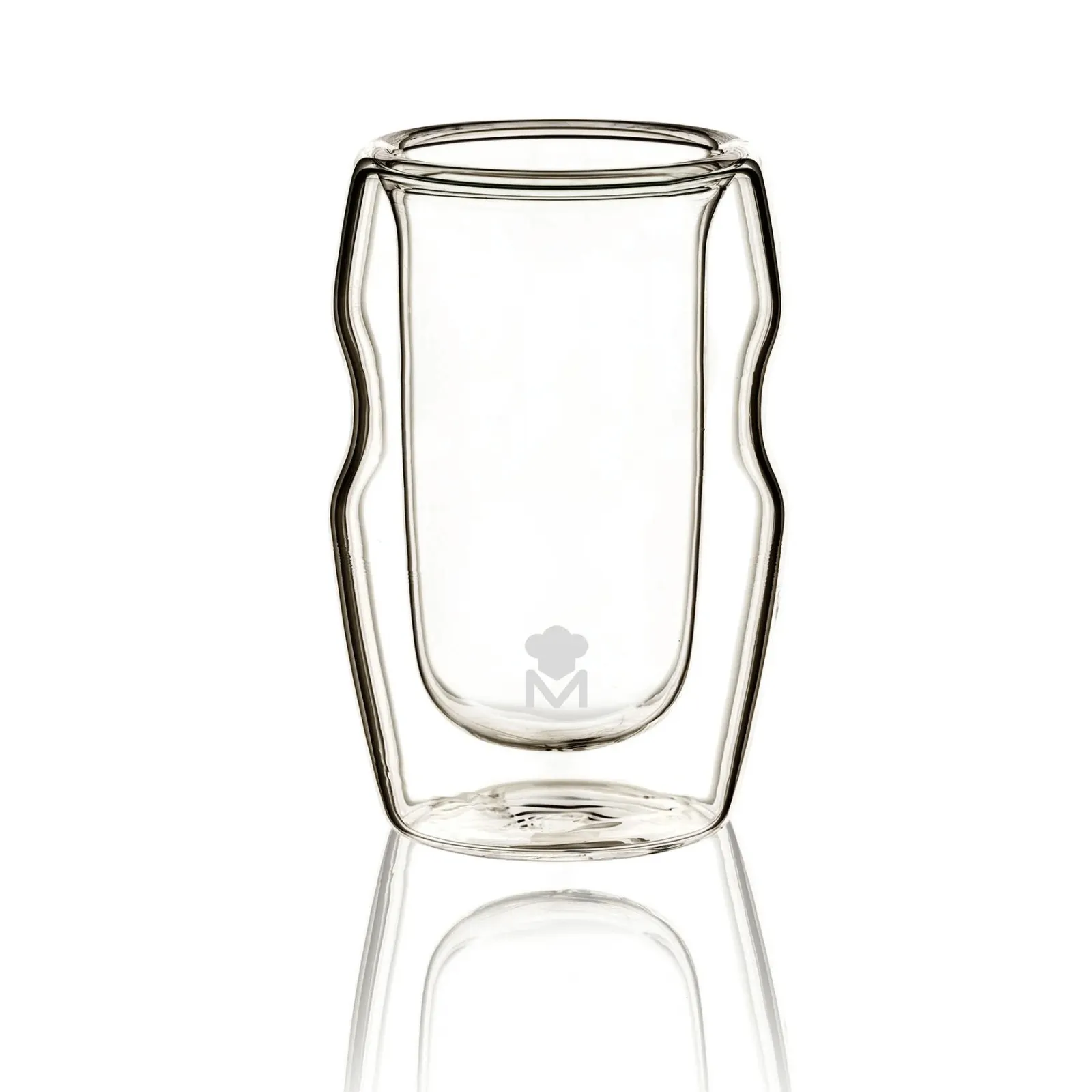 MasterPro Set of 4 Double Wall Borosilicate Shot Glass 50ml