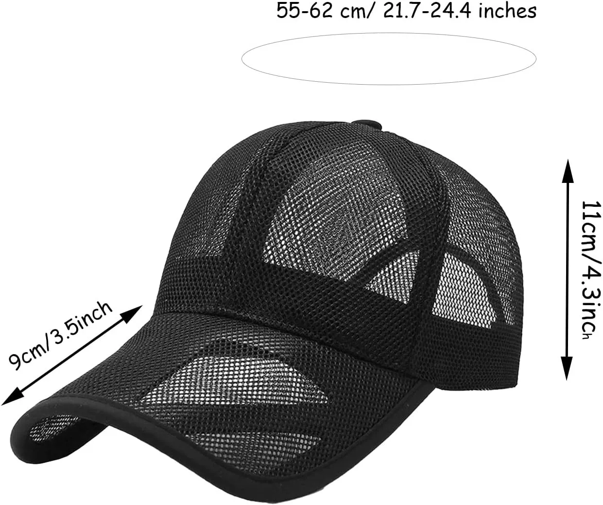 Men Women Summer Mesh Baseball Cap Adjustable Breathable Caps Casual Quick Dry Cool Hats