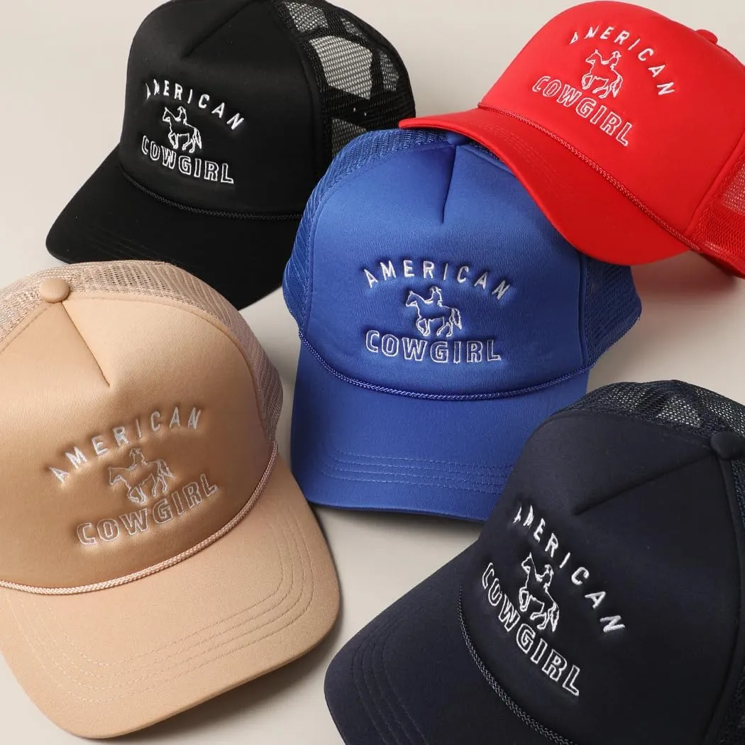 MIRMARU Retro Foam Mesh Trucker hat Trendy Design Summer Baseball Cap for Womens