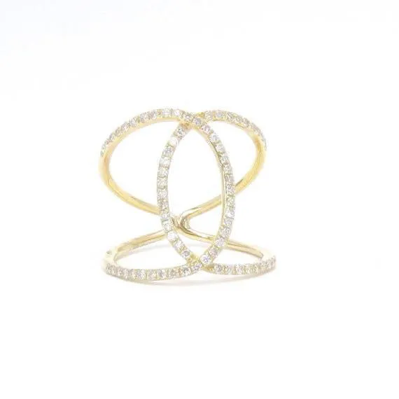 Open Criss Cross Ring