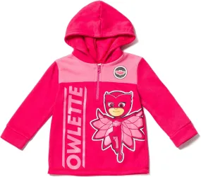 PJ Masks Catboy Gekko Owlette Fleece Half Zip Hoodie Toddler to Little Kid