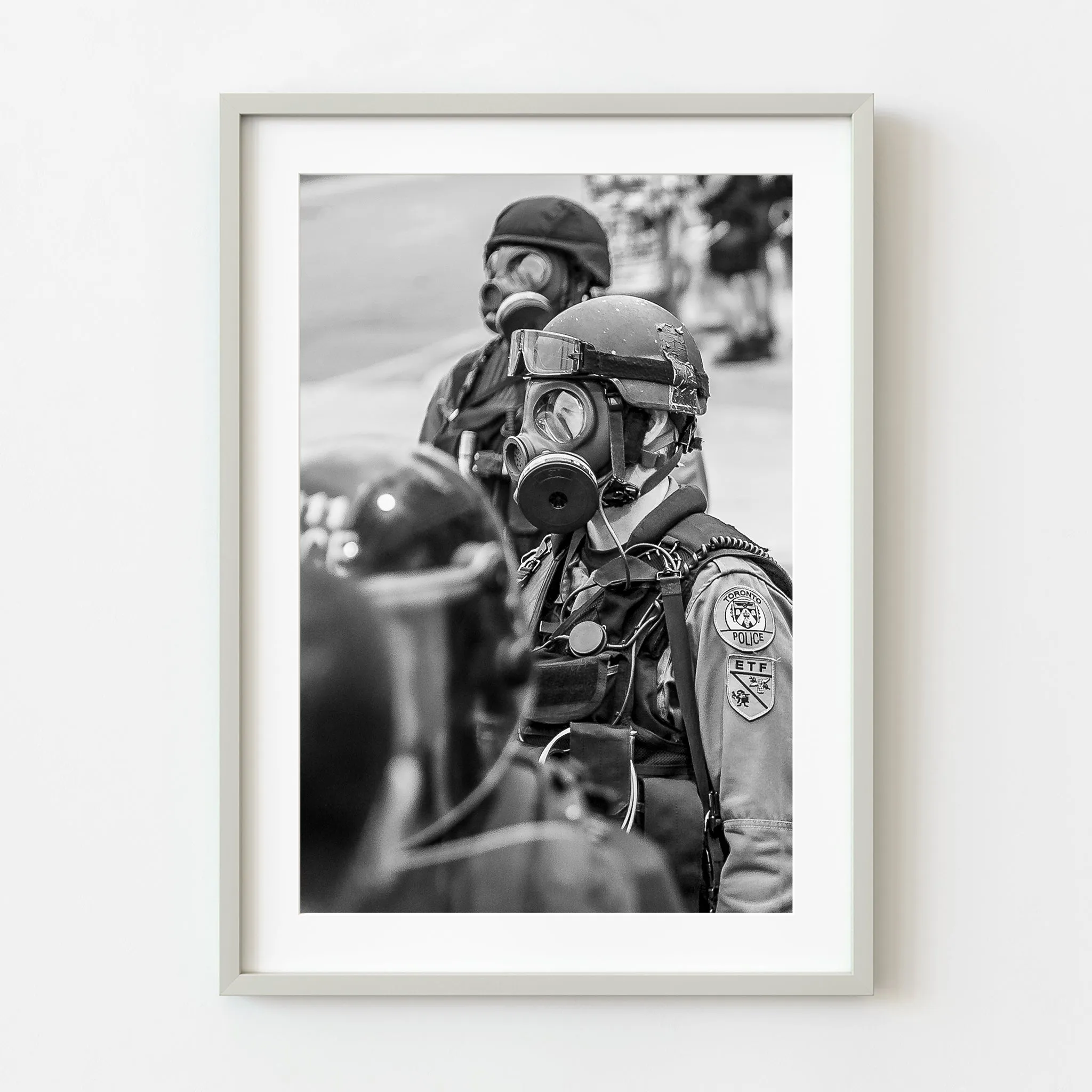 Police in Tear Gas Riot Gear 2010 G20 Summit Toronto Canada | Wall Art