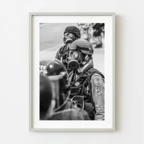 Police in Tear Gas Riot Gear 2010 G20 Summit Toronto Canada | Wall Art