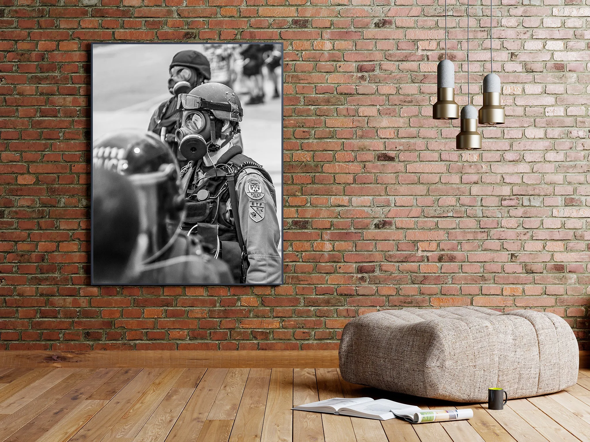 Police in Tear Gas Riot Gear 2010 G20 Summit Toronto Canada | Wall Art