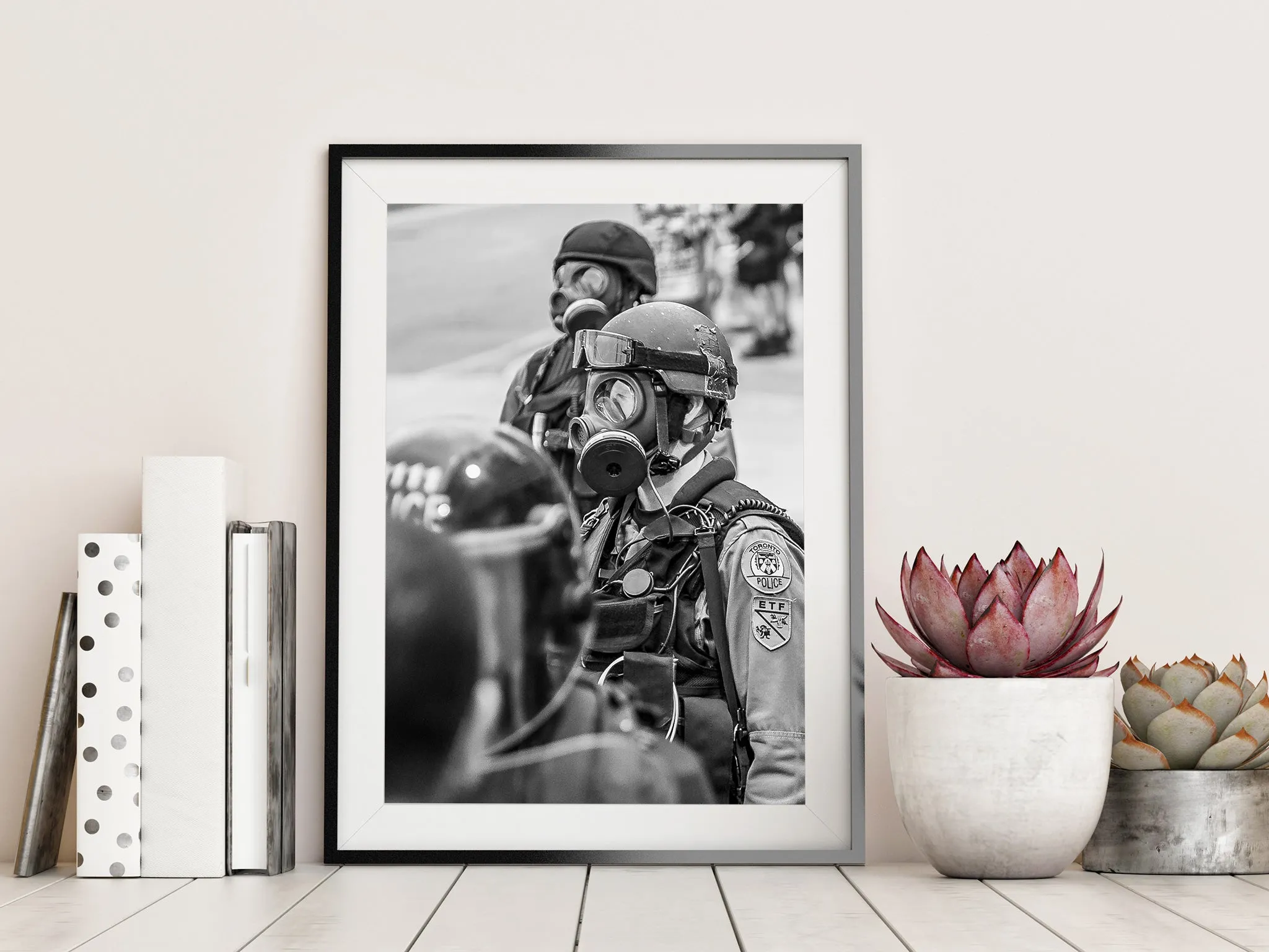 Police in Tear Gas Riot Gear 2010 G20 Summit Toronto Canada | Wall Art