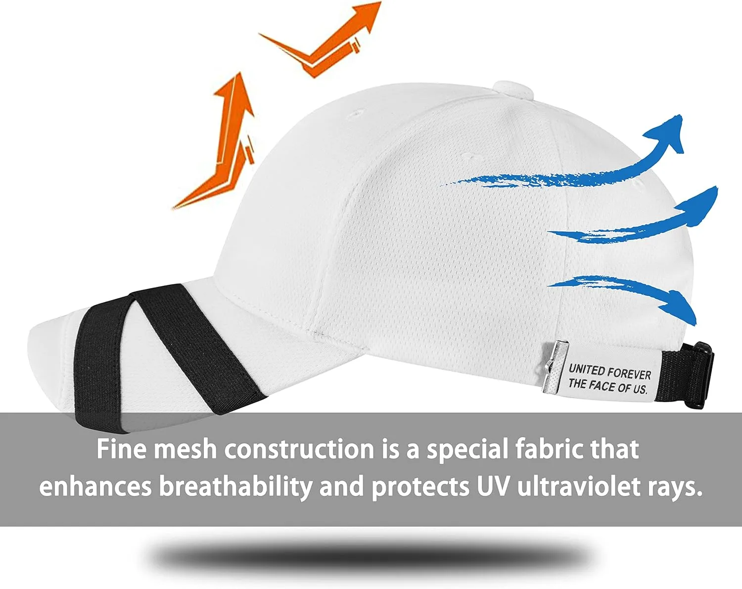POPKORS Teamlife Max Cool Air Ventilation Mesh Back Performance Sport Outdoor Baseball Cap Hat for Man Women