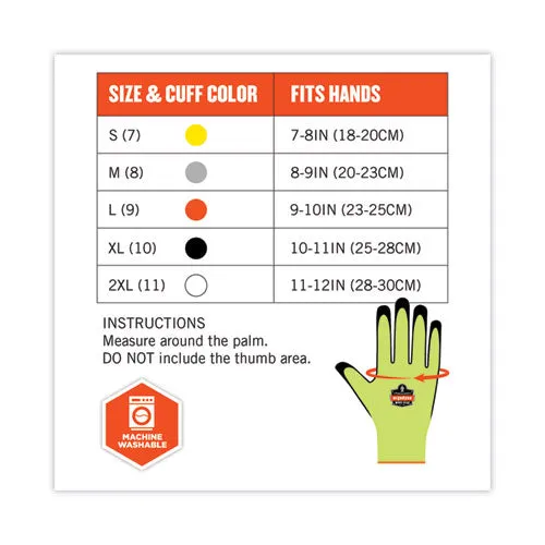 Proflex 7022 Ansi A2 Coated Cr Gloves Dsx, Lime, Large, 144 Pairs/pack, Ships In 1-3 Business Days