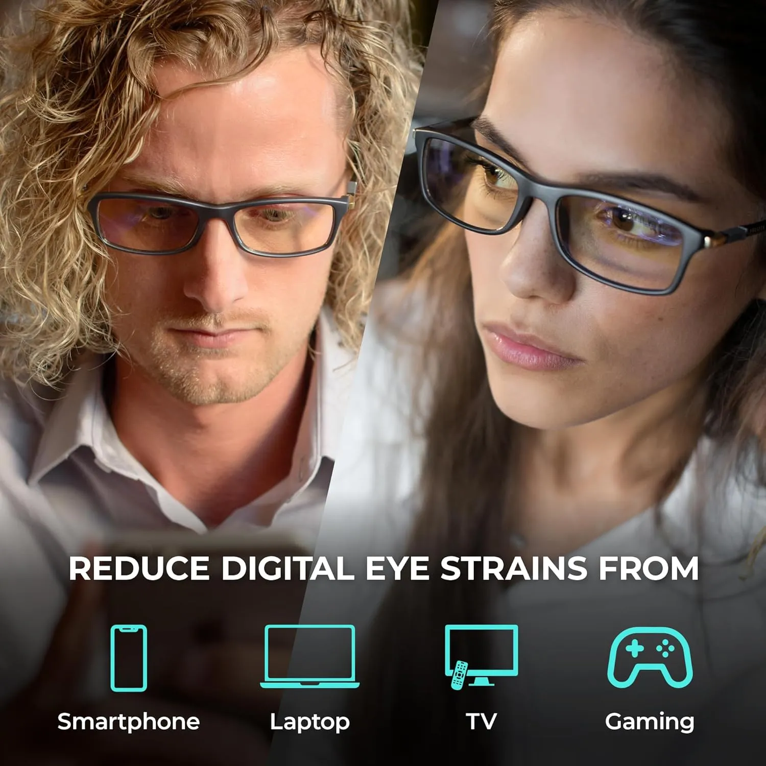 Prospek Blue Light Glasses for Woman and Men – Superior 99% Blue Light Blocking Computer Glasses, DYNAMIC Anti-Glare Bluelight Reading Glasses, Regular, No Magnification