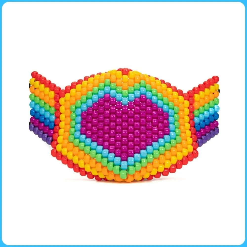 Rainbow Love Full Face Kandi Mask
