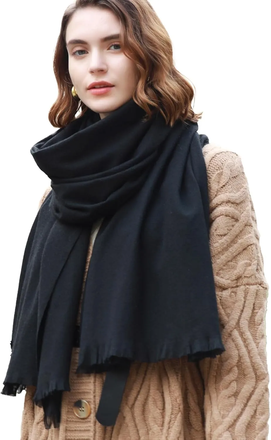 RIIQIICHY Scarfs for Women Pashmina Shawl Wraps for Evening Dresses Women Scarf for Wedding Large Winter Scarves