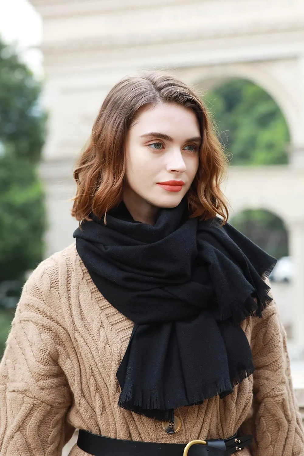 RIIQIICHY Scarfs for Women Pashmina Shawl Wraps for Evening Dresses Women Scarf for Wedding Large Winter Scarves