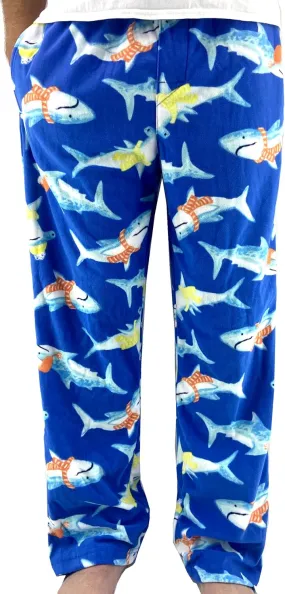 ROCK ATOLL Men's Soft Warm Fleece Animal Novelty Print Pajama Bottom Pants
