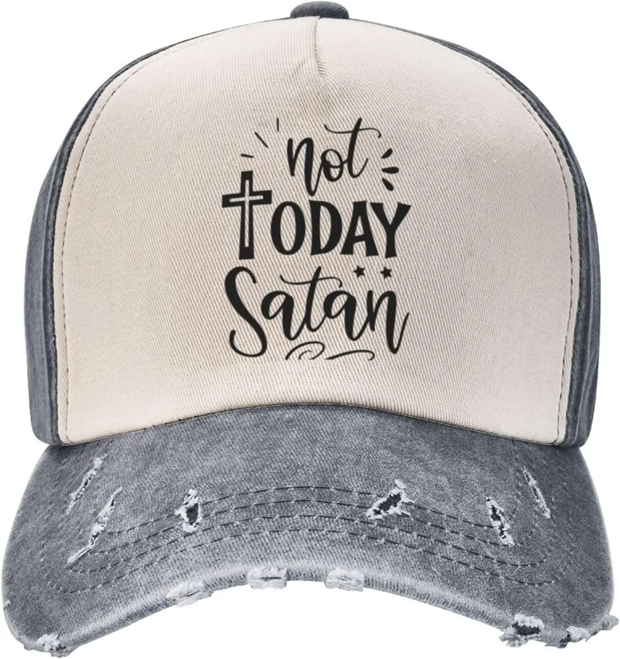 Running Hats for Women Not Today Satans Cool Hat for Women's Low Profile Caps