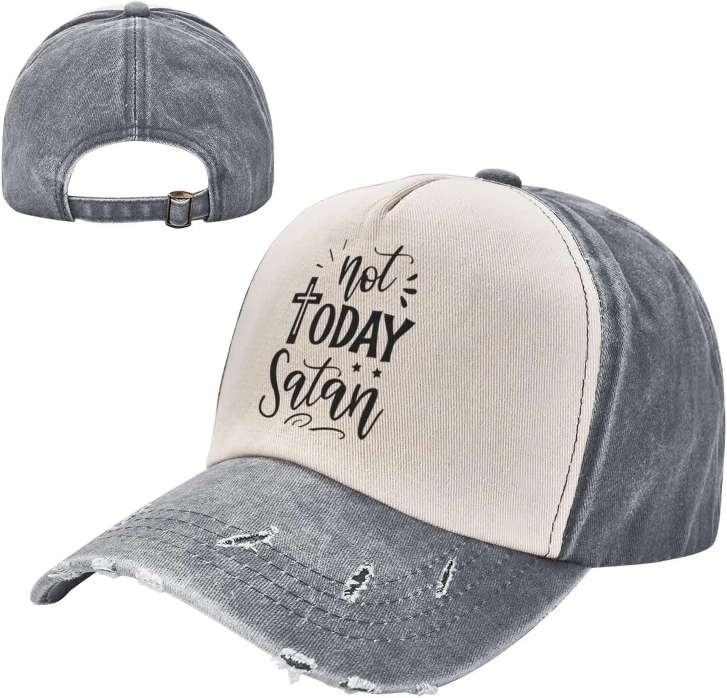 Running Hats for Women Not Today Satans Cool Hat for Women's Low Profile Caps