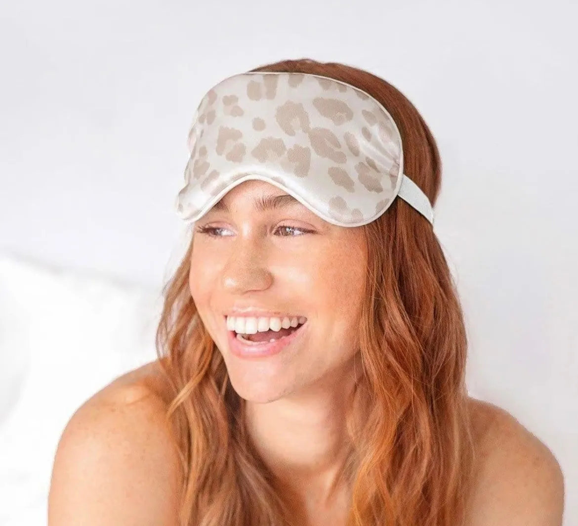 Satin Eye Mask - Leopard