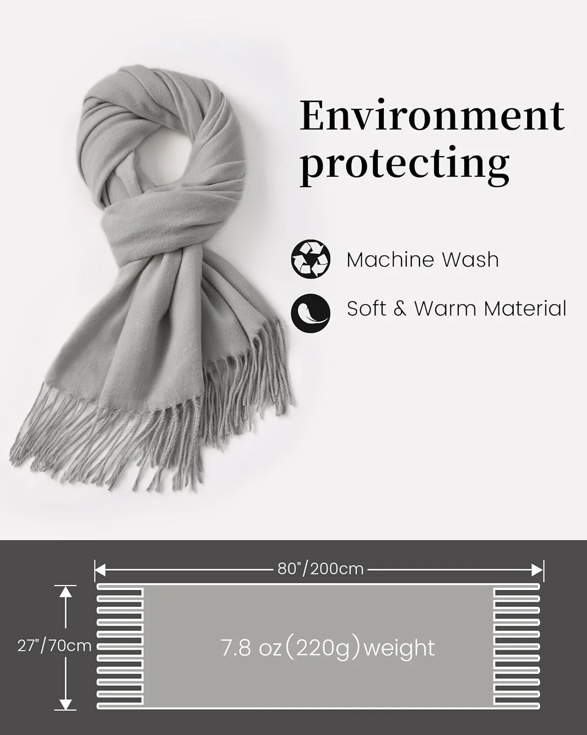 Scarfs for Women Pashmina Shawls and Wraps for Evening Dress Bridesmaid Wedding Bridal Winter Warm Long Large Scarves