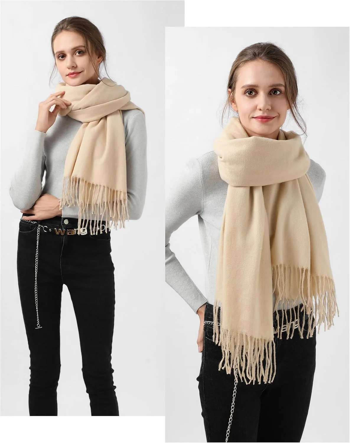 Scarfs for Women Pashmina Shawls and Wraps for Evening Dress Bridesmaid Wedding Bridal Winter Warm Long Large Scarves