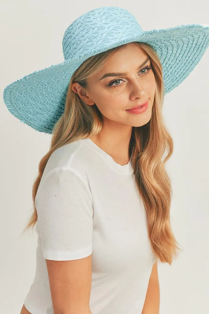 ScarvesMe Women's Extra Wide Brim Solid Color Colorful Floppy Sun Hat